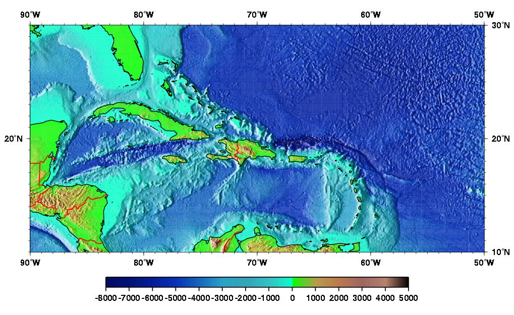 Bahamas Topography